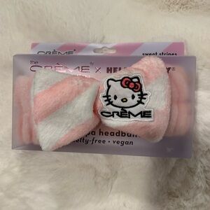 Hello Kitty Sweet Stripes Plush spa headband